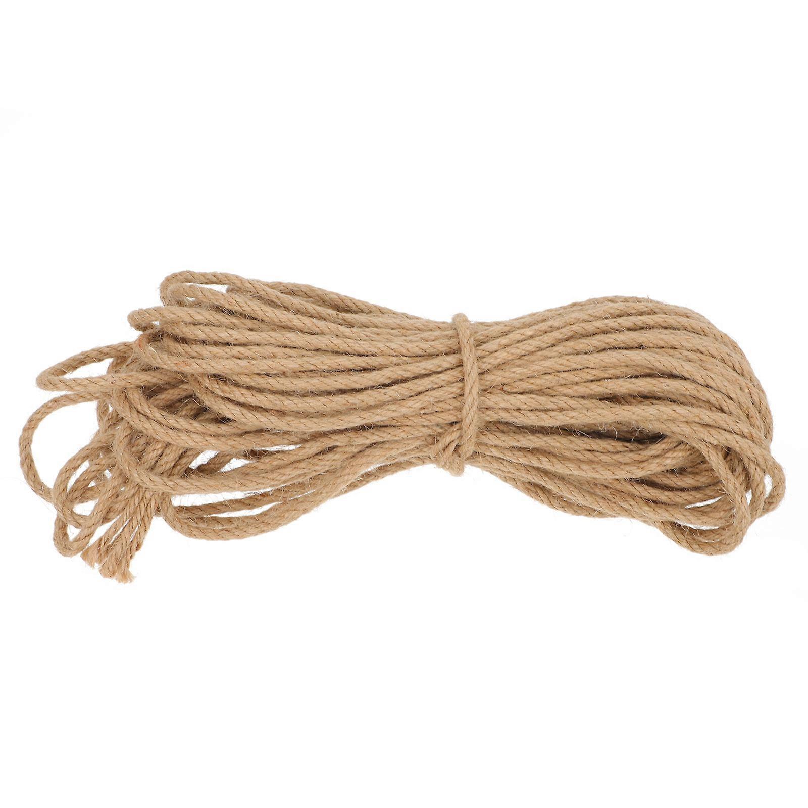 Khaki Hemp Rope for Decoration Elegant Color WearResistant Lightweight 1 Set