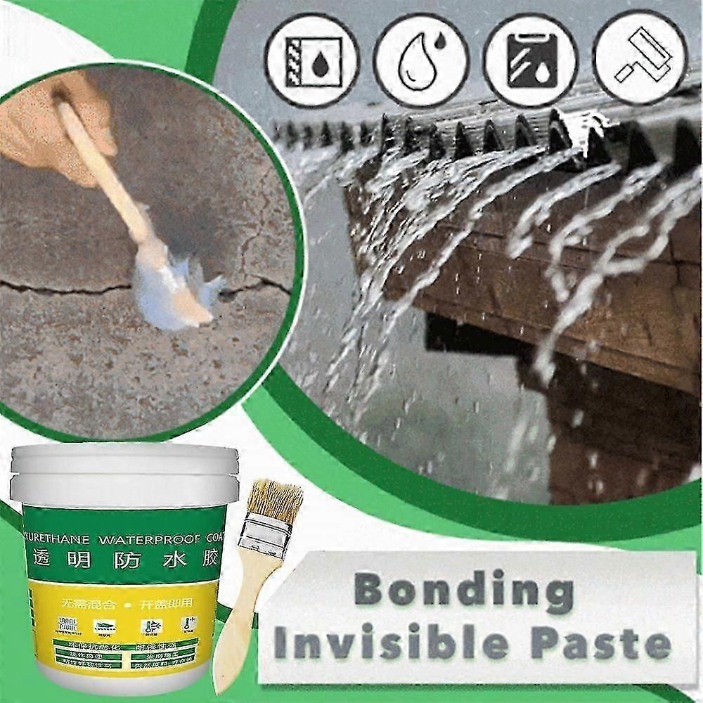 Invisible Waterproof Sealant Agent With Brush Set 300ml Polyurethane Waterproof Coating for Exterior Wall Sealing Agent