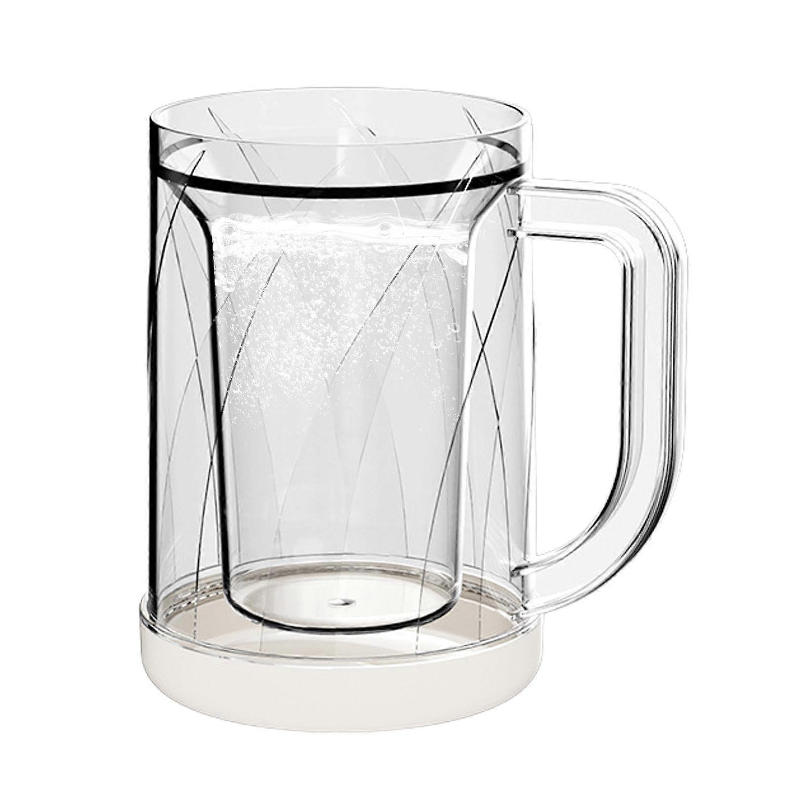 Clear Double Wall Beer Stein, Insulated Beer Mug, Large Capacity Drinking Mug