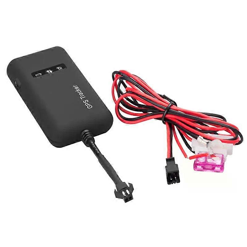 1Set GT02A 12V-36V Real-Time GPS/GSM/GPRS SMS Car GPS Tracker Real-Time Positioning Supports Google Maps Link Black Mini