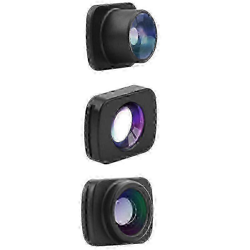 2025 3-In-1 Wide Angle Macro Fisheye Lens Camera Kit For /2 Vlog Pocket Handheld Gimbal Lenses Accessories hk