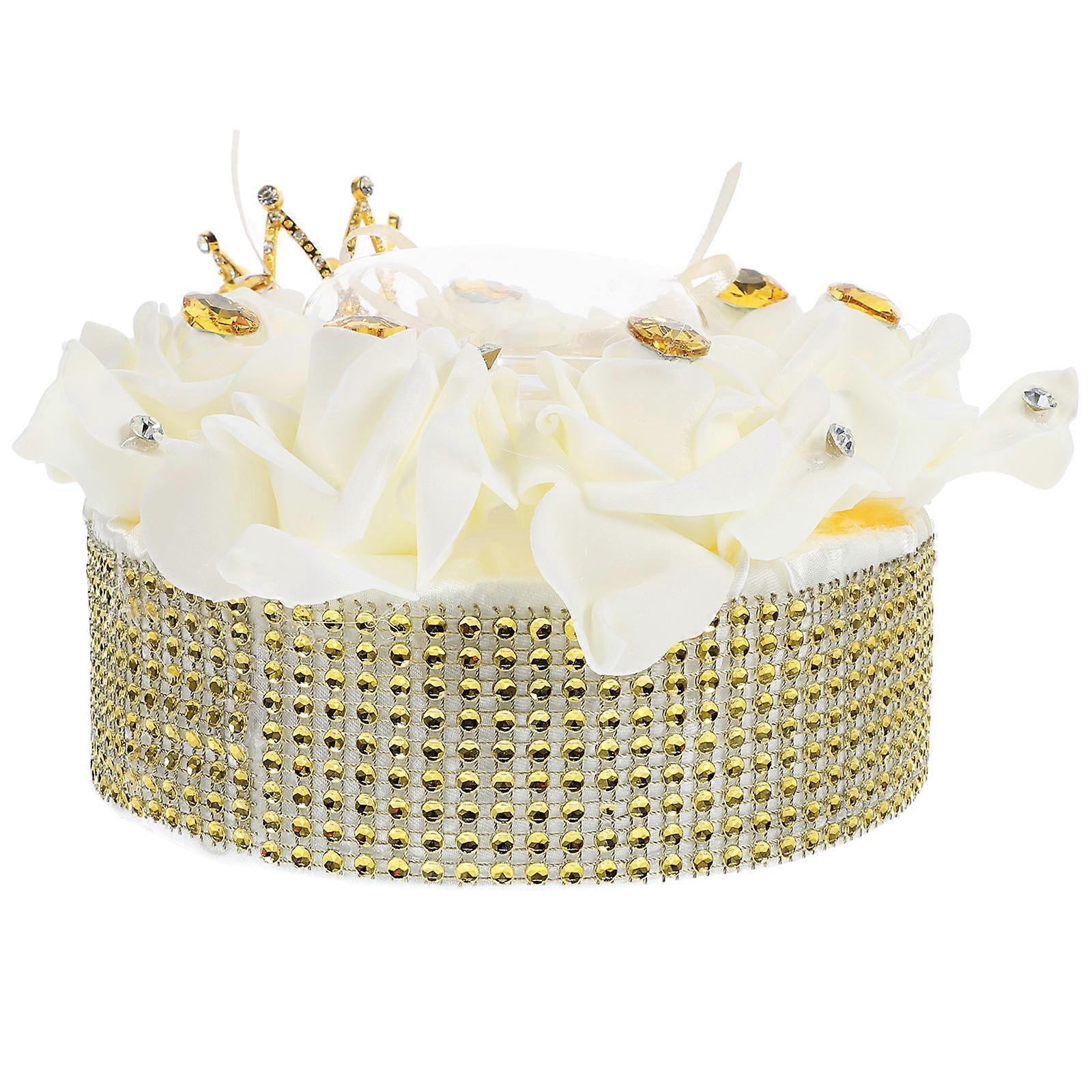 Proposal Engagement Ring Box Heart Shaped for Storage Use Ring Holder