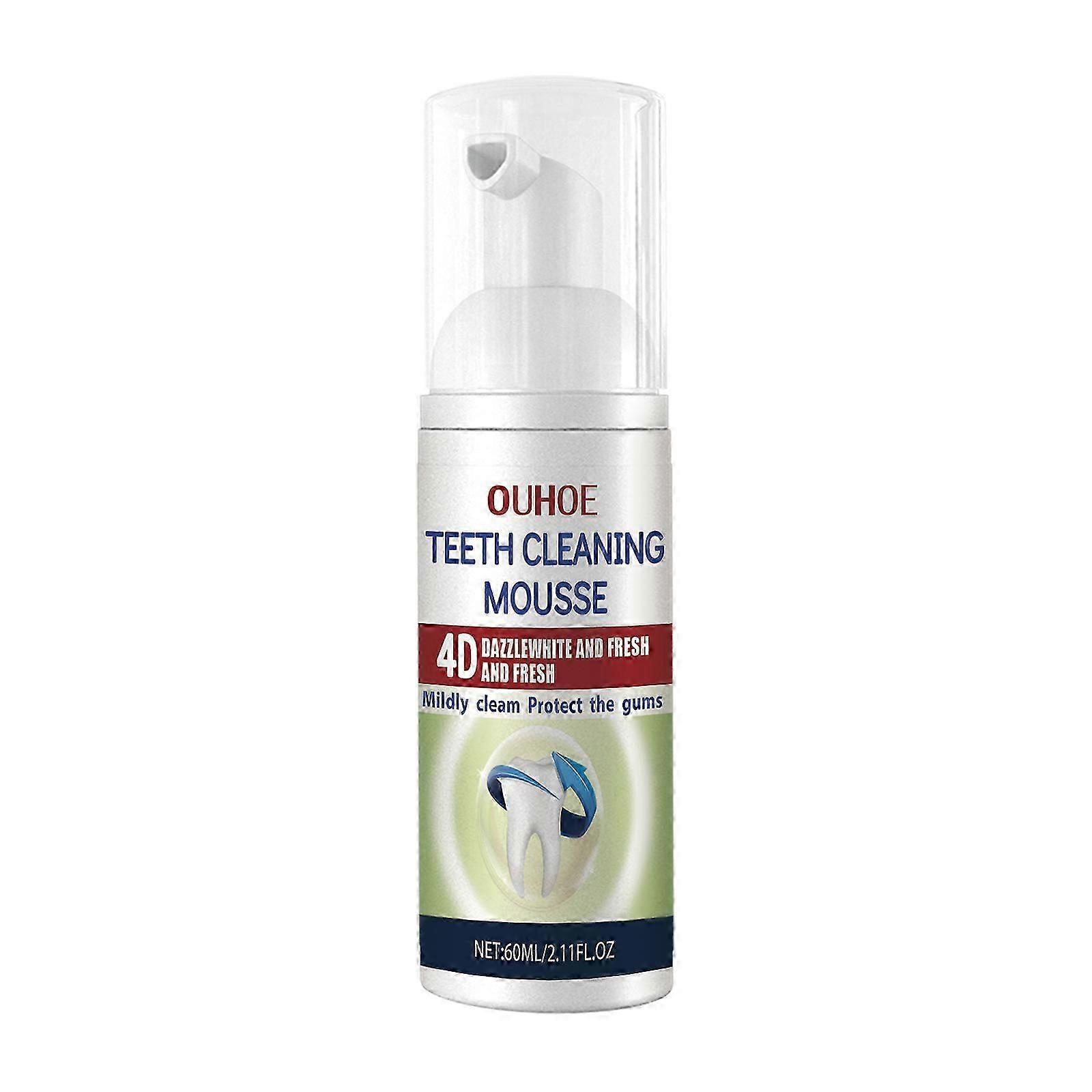 OUHOE tooth cleaning mousse, cleans the mouth, refreshes, whitens, and prevents tooth decay foam toothpaste