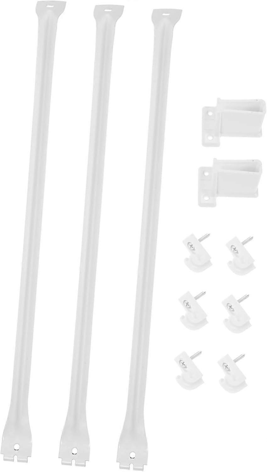 1 Set Heavy Duty Wire Shelf Brackets for Kitchen and Bathroom Durable Support