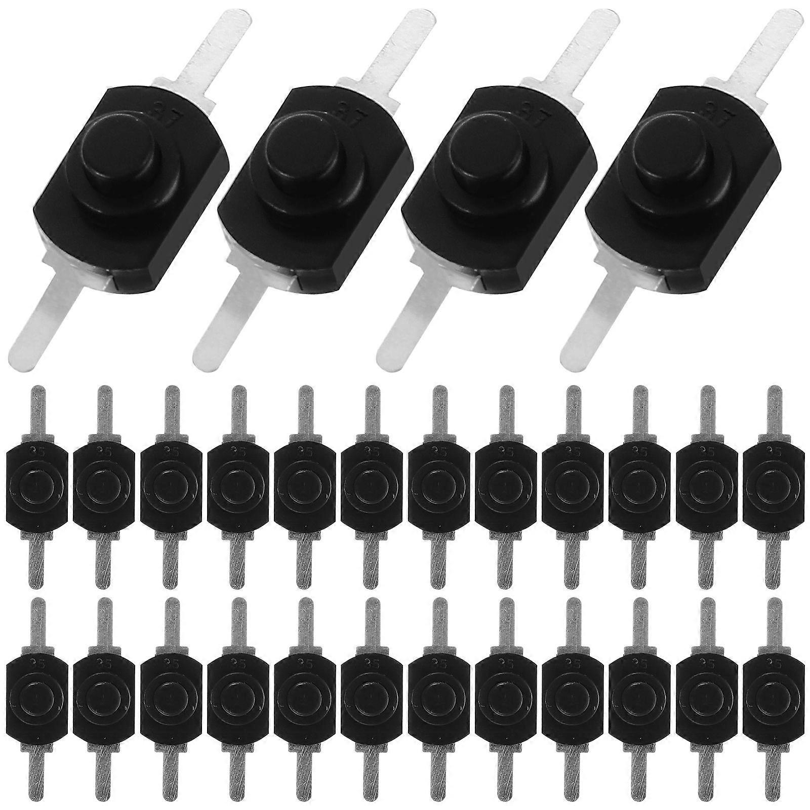 50pcs Mini Switch Latching Micro Push Button Switch Flashlight On-off Switch