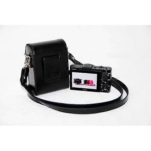 Case with Strap for Sony Cyber-Shot DSC-RX100 VII, DSC-RX100 VI, DSC-RX100 V, DSC-RX100 IV Camera not included