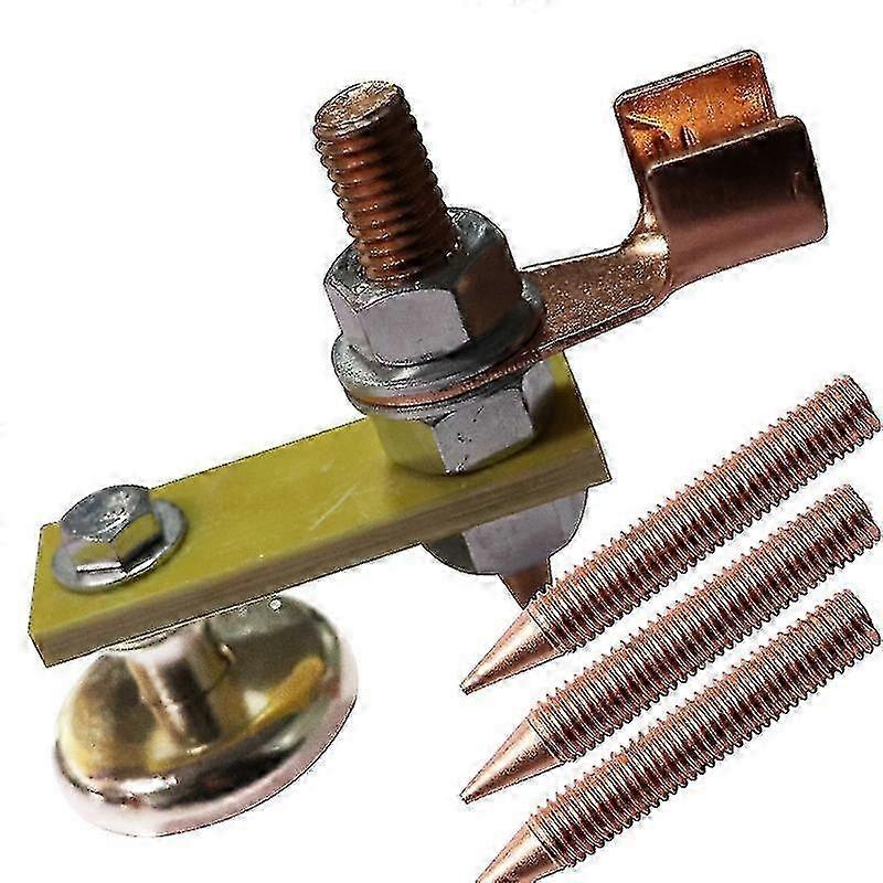 Strong Magnetic Ground Clamp Connector With Conductive Rod Stud For Welding Machine