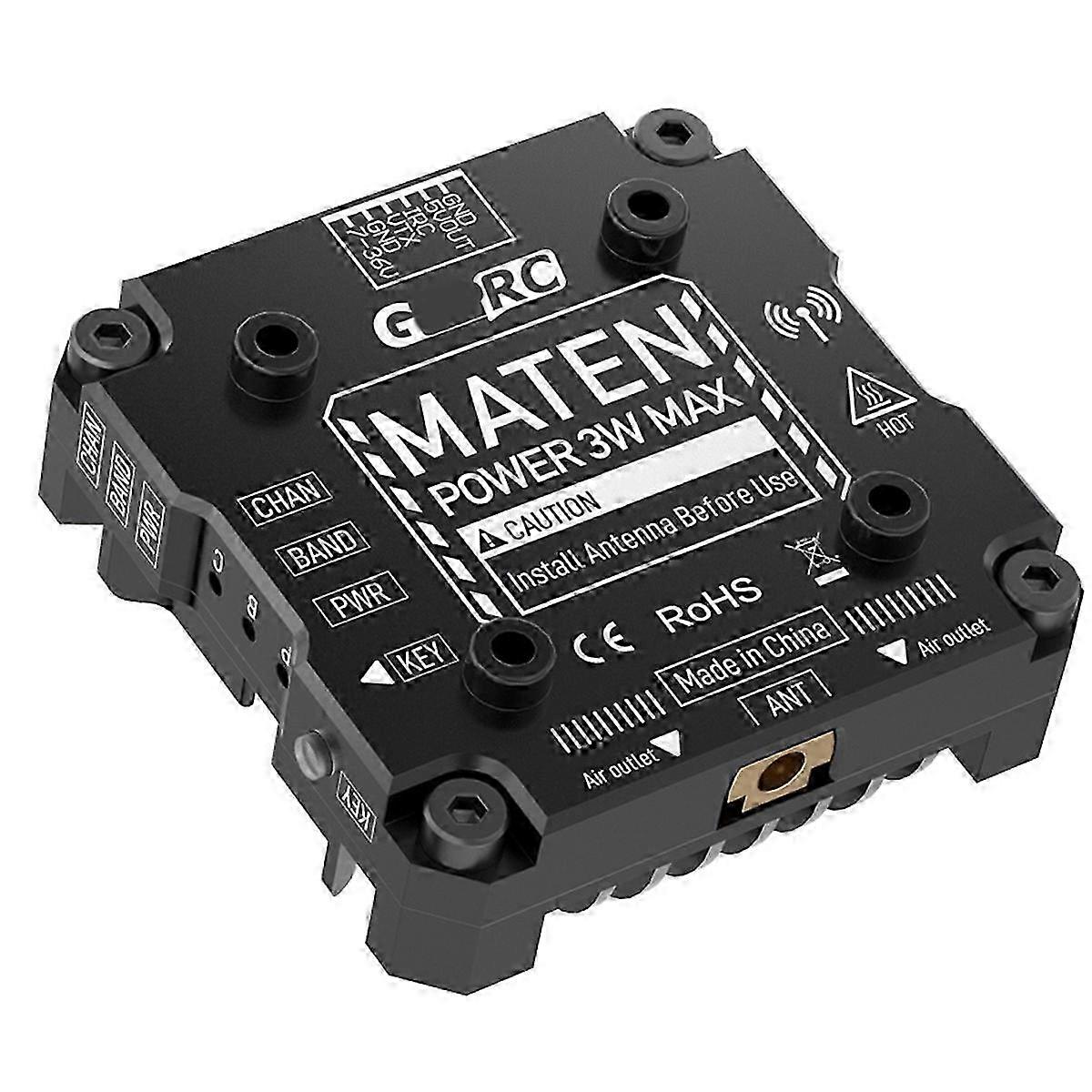 For MATEN 5.8G 3W VTX PRO 3000mW 80CH Video Transmitter DC7-36V