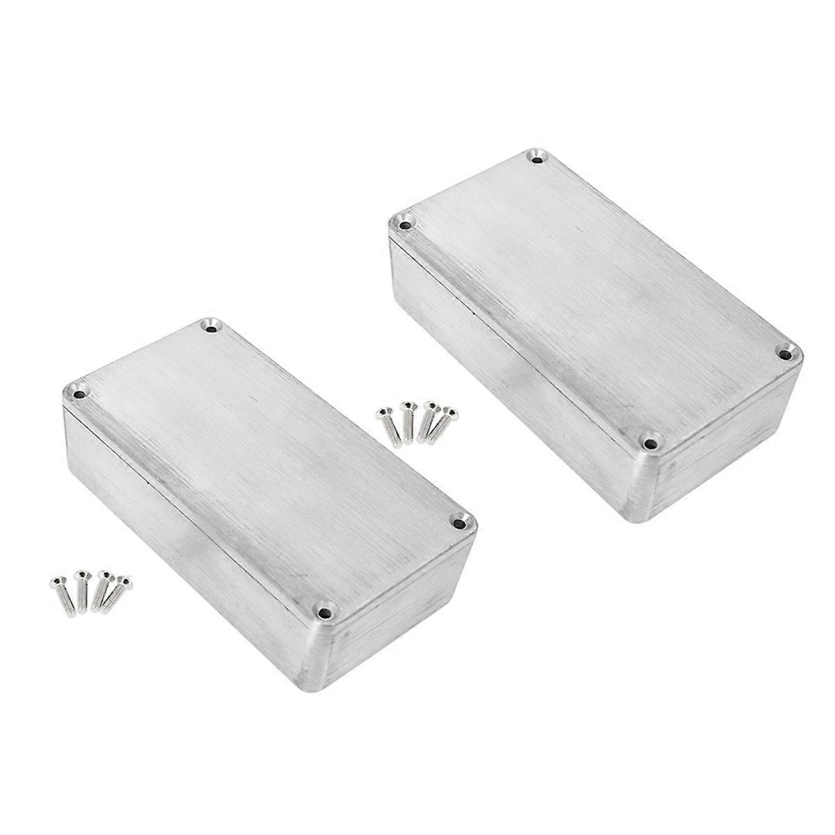 1590B Guitar Effects Enclosure with Screws Aluminum Effects Pedal Enclosure Replacement Musical Instrument Kit