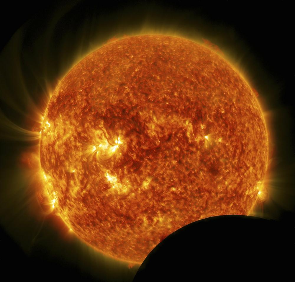 Partial solar eclipse. Poster