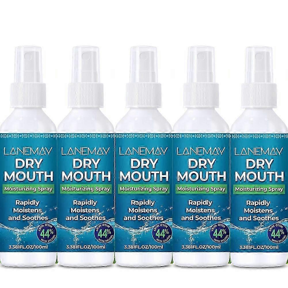 Xylitol Dry Mouth Spray - Fresh Breath Mouth Spray with Mint, Stimulates Saliva, Fast Acting Extended Relief Moisturizing and Soothing
