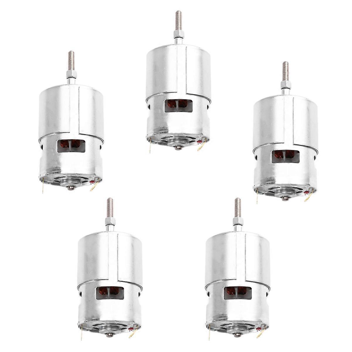 5pcs 755 DC Motor for Weed Trimmer 21V Grass Cutter Motor with Long Shaft for Efficient Weed Cutting and Trimming