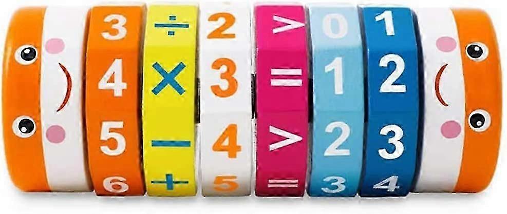 Cylindrical Learning Cube,Arithmetic Learning Toy,Intelligence Brain Developing Toy,Arithmetic Learning Toys Math Resources Number Games for Children 