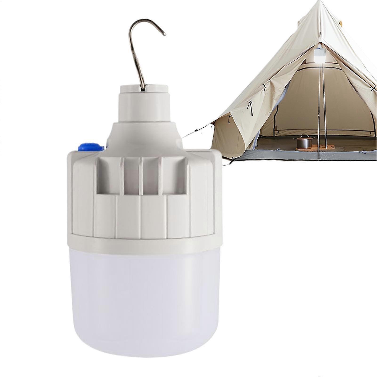 Rechargeable Light Bulbs USB LED, White, 6.89 X 3.74 In, Non Dimmable, Super Bright For Garden Tent Camping Courtyard