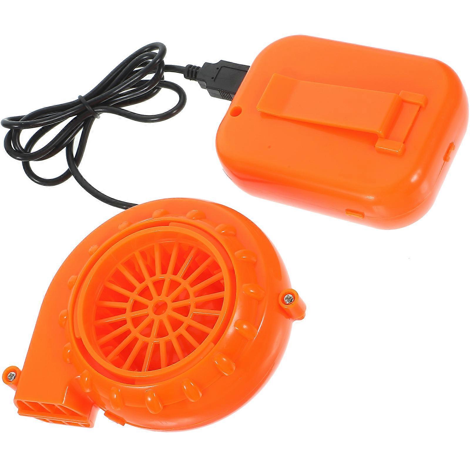 1 Set Air Blower Fan For Inflatables,Mini Blower Air Pump,Blower Fan With Adapter For Battery Abs Fan