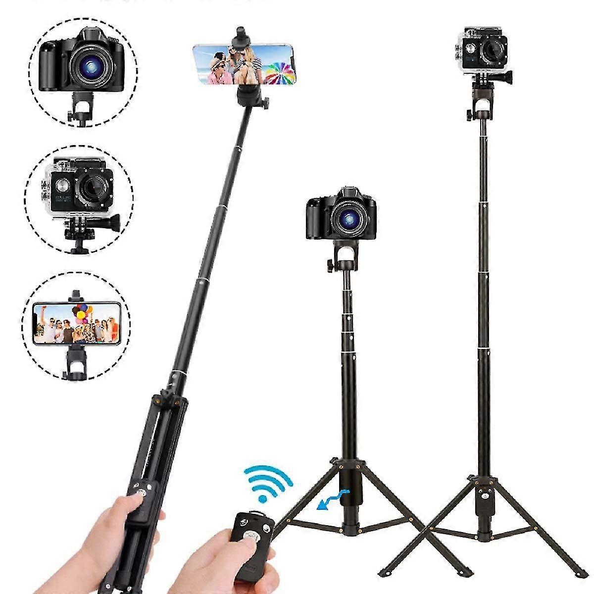 Selfie Stick Tripod, 52" Extendable Phone Camera Selfie Stick