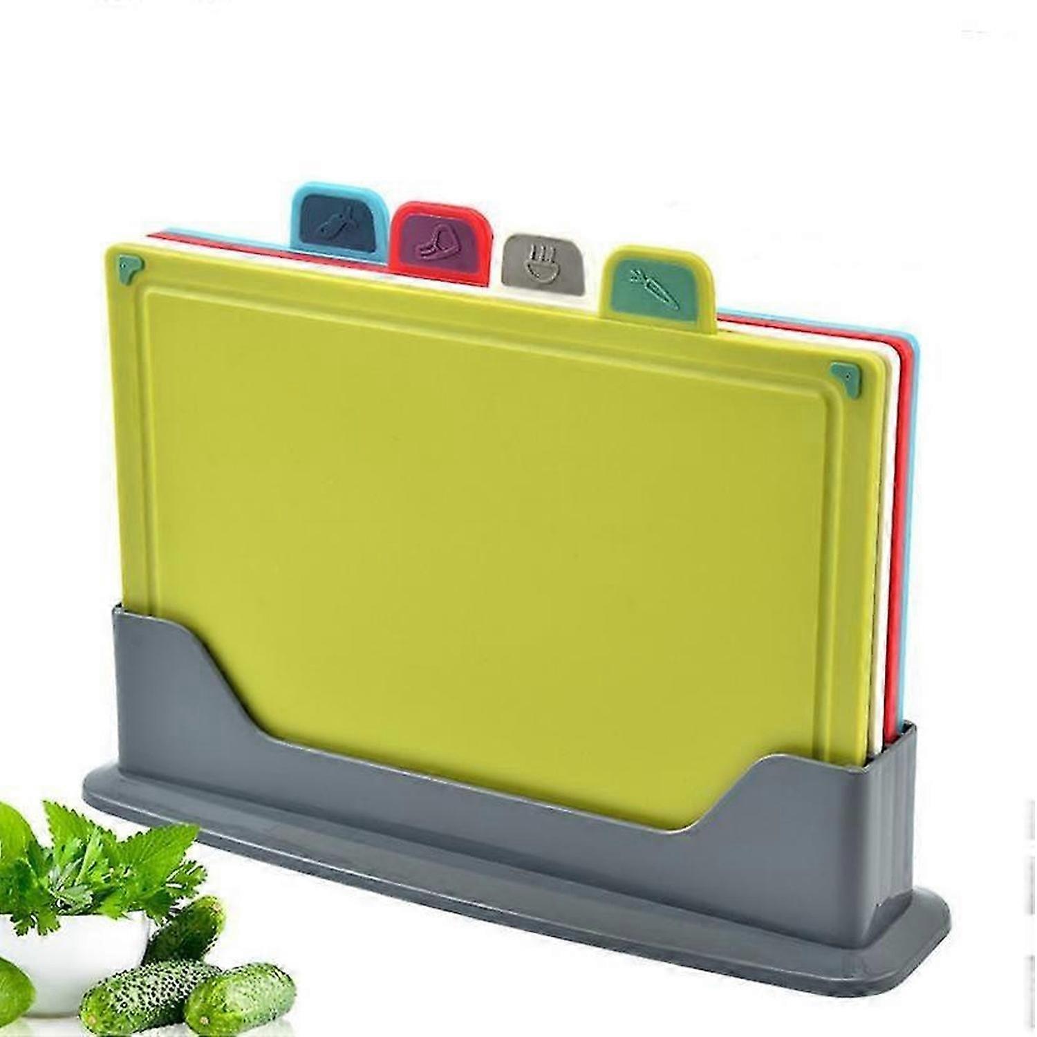 Index Color-Coded Cutting Boards Set for Kitchen Plastic Dishwasher