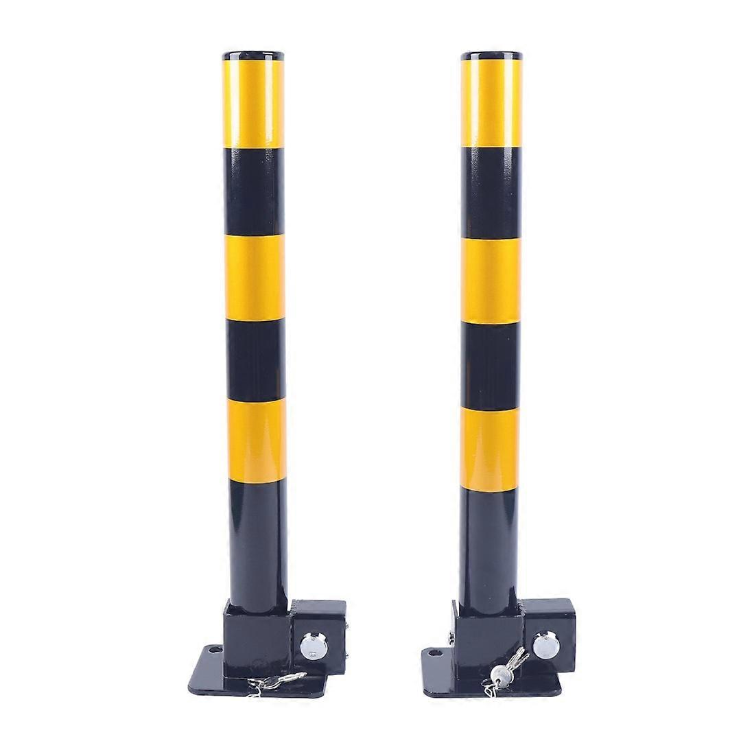 60cm Lockable Parking Piles Parking Obstacle Pile Parking Post Waterproof Rust-resistant