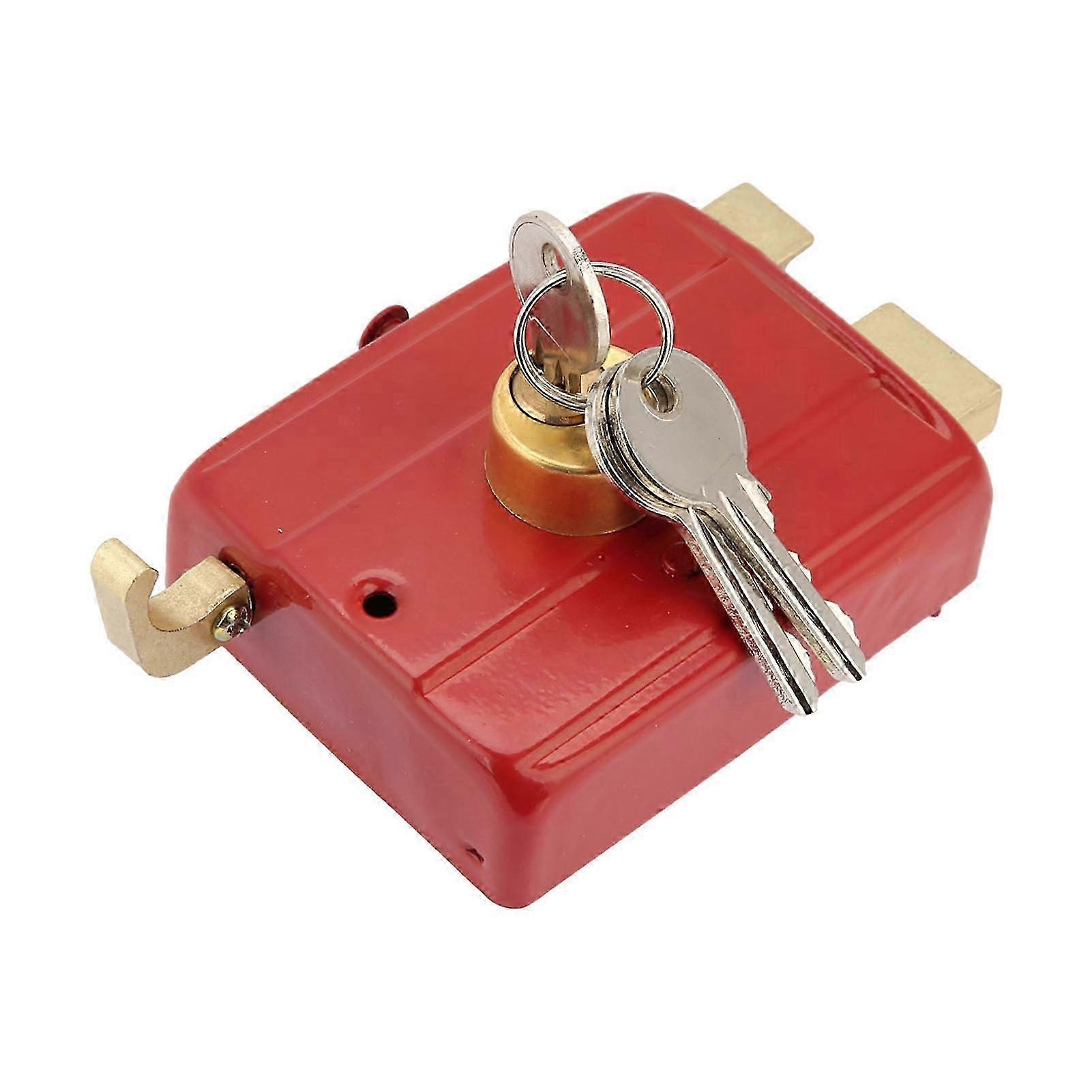 Heavy Duty Security Lock Dead Bolt Lock with Keys for Front Door Red 2025