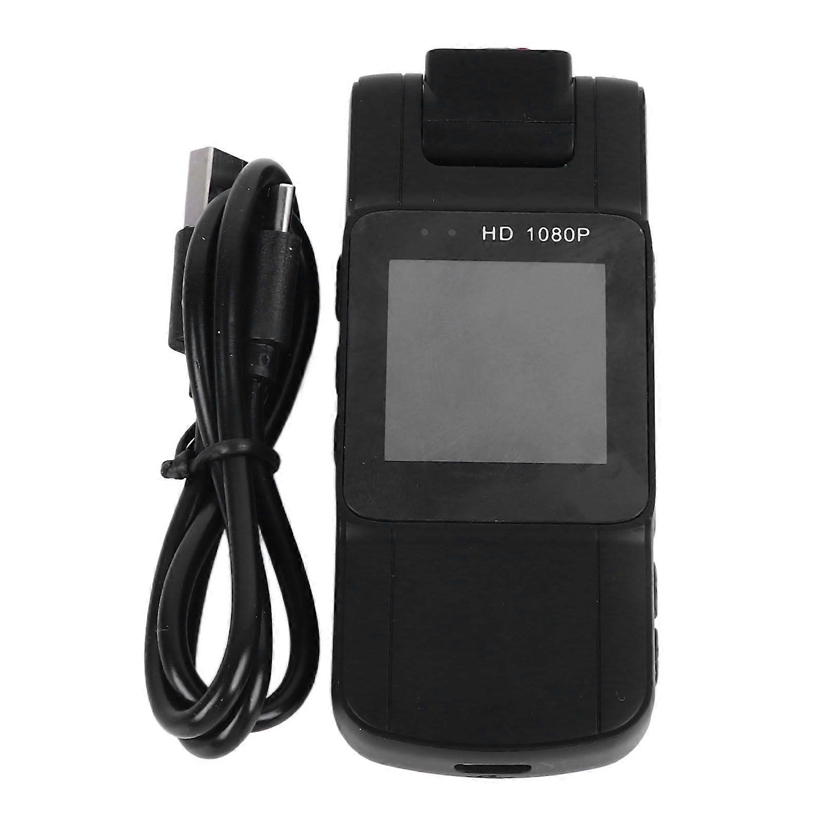 Body Worn Camera 4 Infrared Lights Portable Wearable Pocket Video Recorder for Office Cycling Home Security