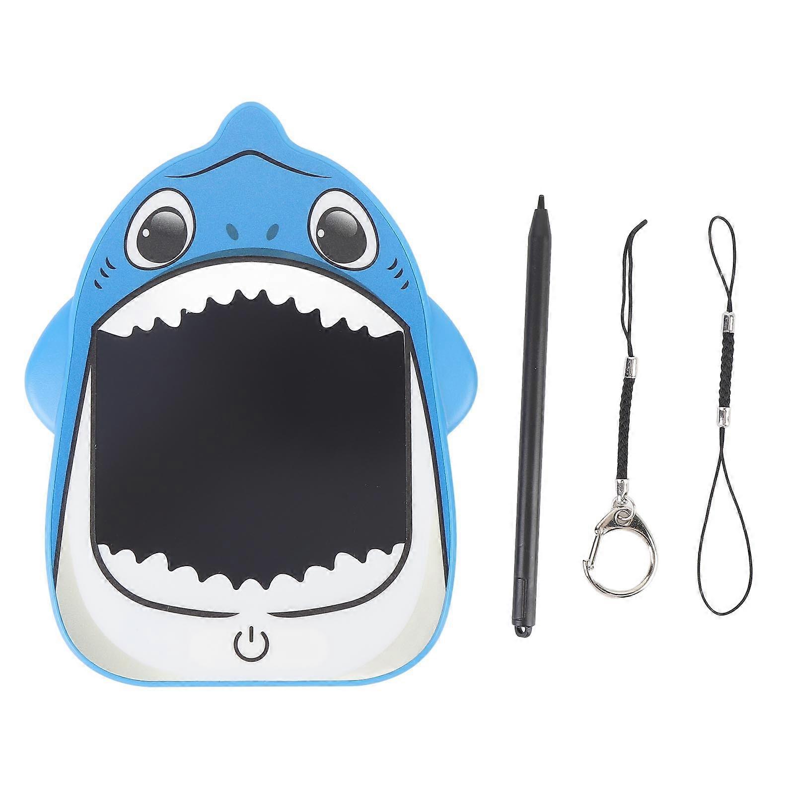 LCD Writing Tablet 6.5 Inch Blue Doodle Board Erasable Lockable Drawing Pad with Stylus