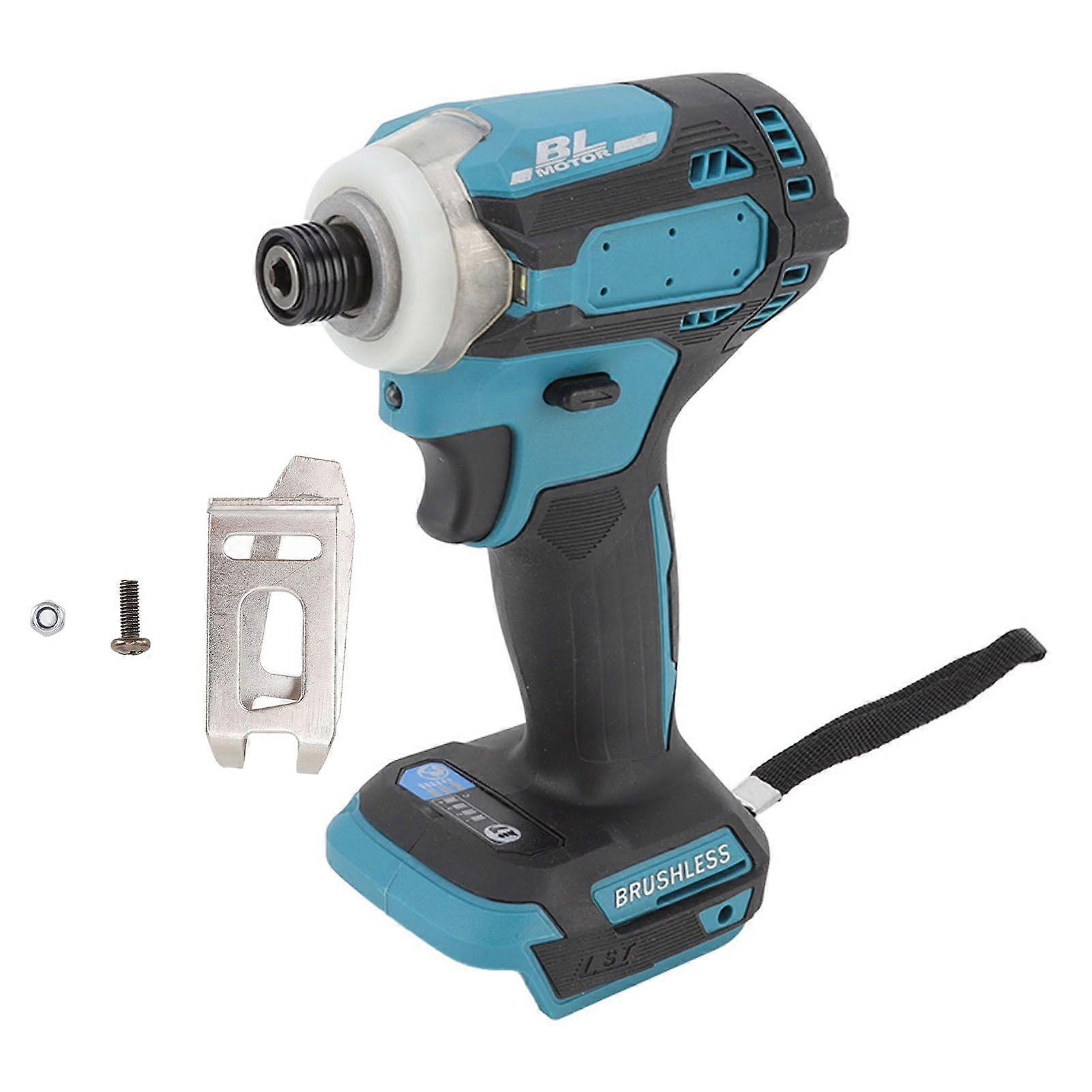 Brushless Lithium Ion Impact Driver 3 Speed Impact Drilling Tool Set with LED Lights for Woodworking Construction