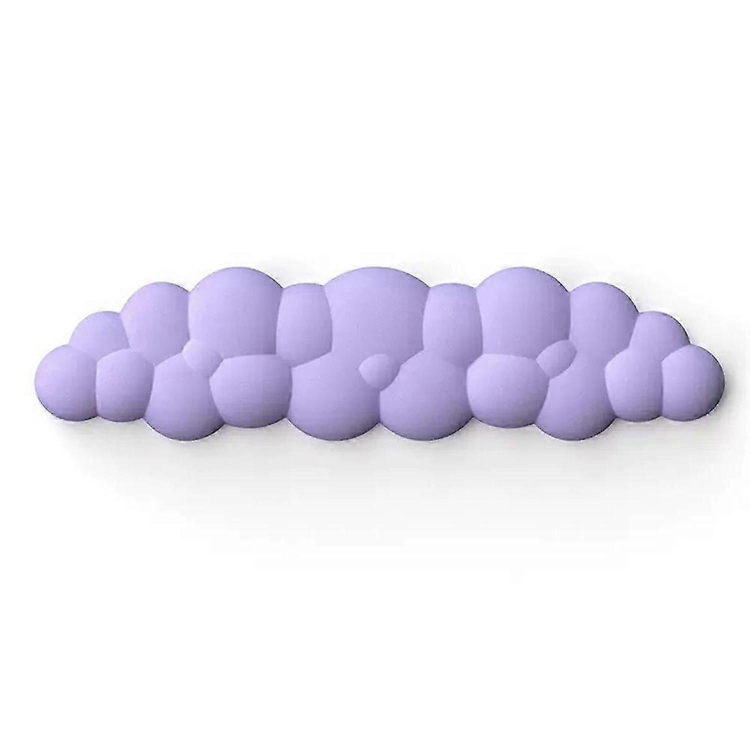 Cloud Wrist Rest Kit Computer Gaming Wrist Rest Non-Slip Base Purple