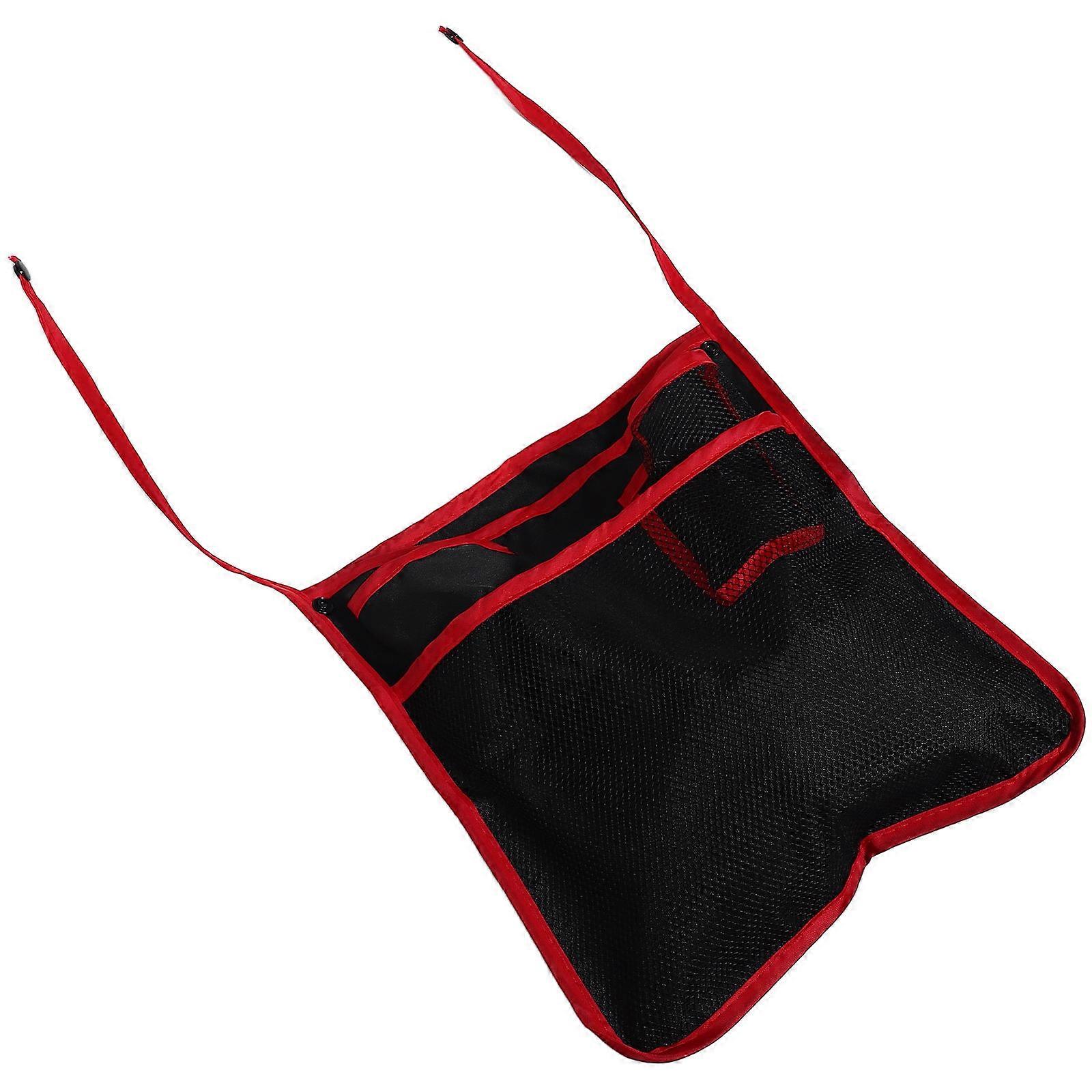Baby Stroller Organizer Hanging Bag for Storage Multi-Functional Red Nylon