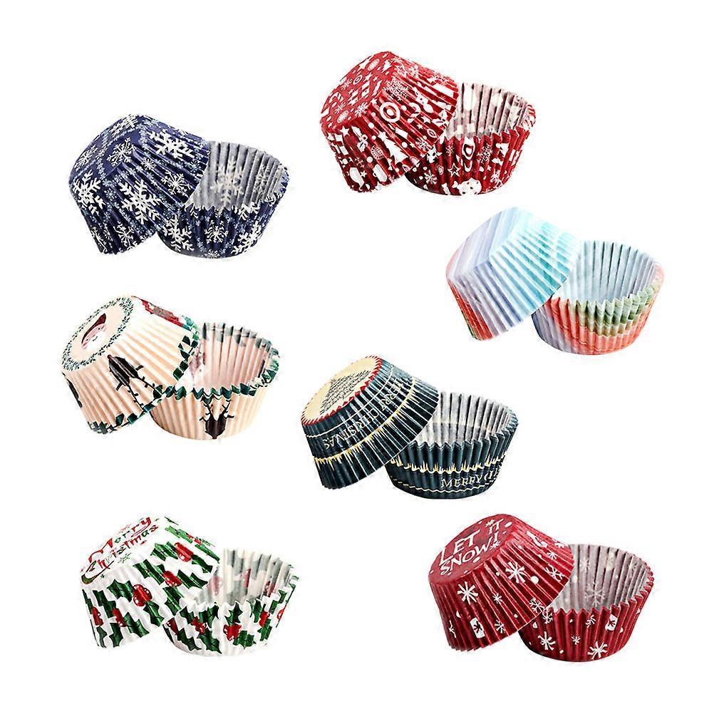 Oil-Proof Wrappers Christmas Cupcake Liners for Baking Use 500Pcs