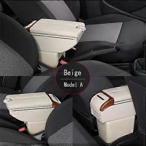 Apply For Fiat Panda II 2 Armrest Box Center Console Storage Elbow Rest Arm with Phone Charging USB Cup Holder