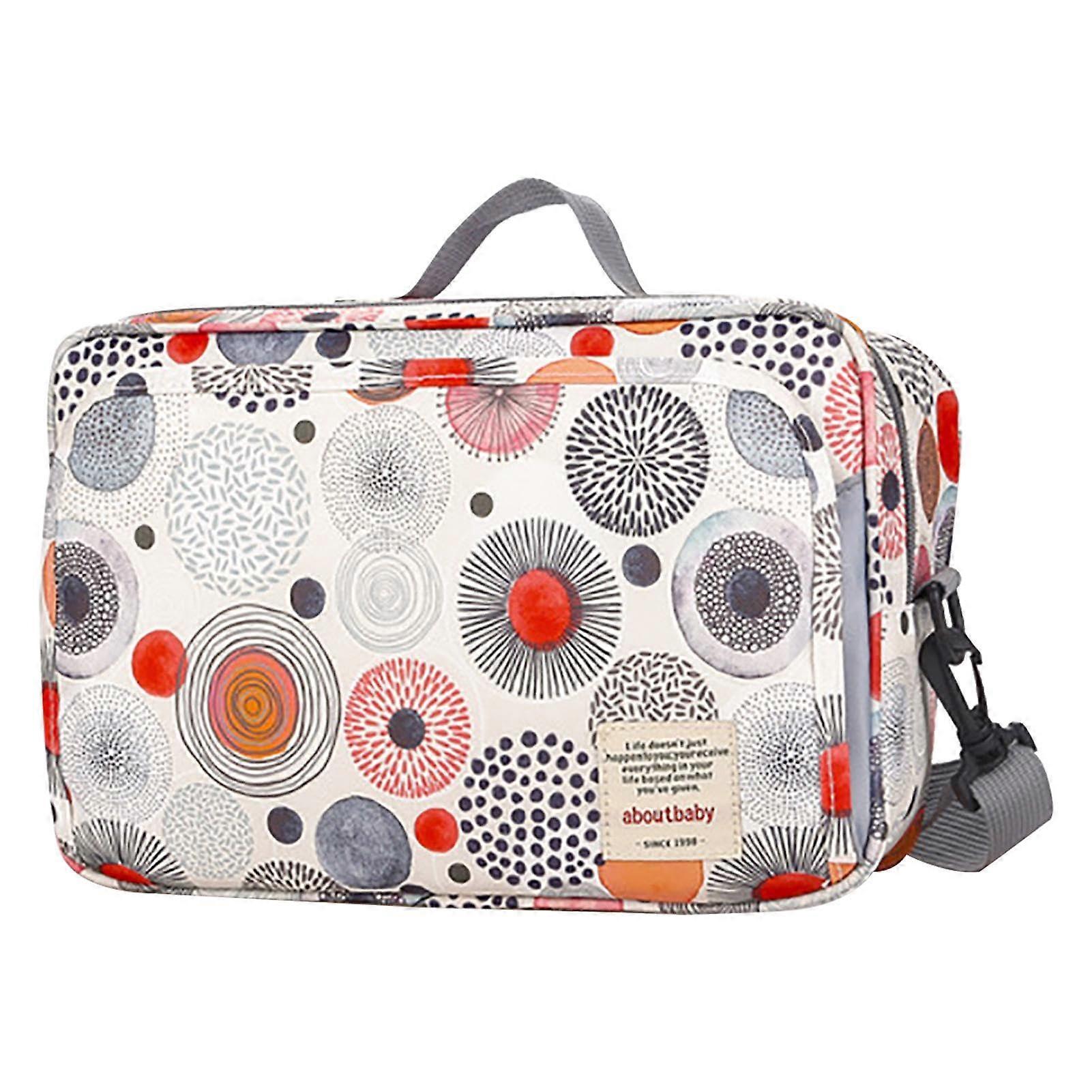 Baby Stroller Organizer Bag Compact Insulated Diaper Compartment Stroller Caddy Phone Pocket Keys Pocket