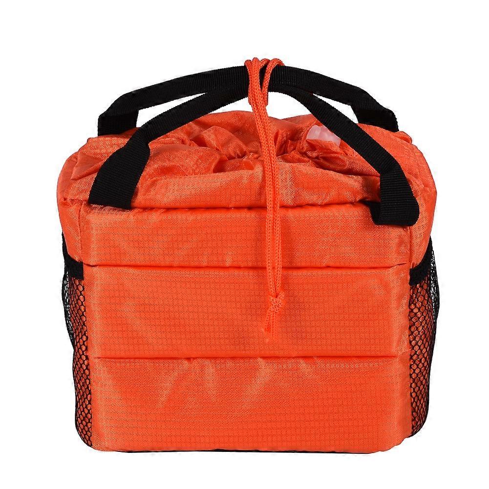 Waterproof DSLR Camera Bag Shockproof Padded Camera Case (Orange)