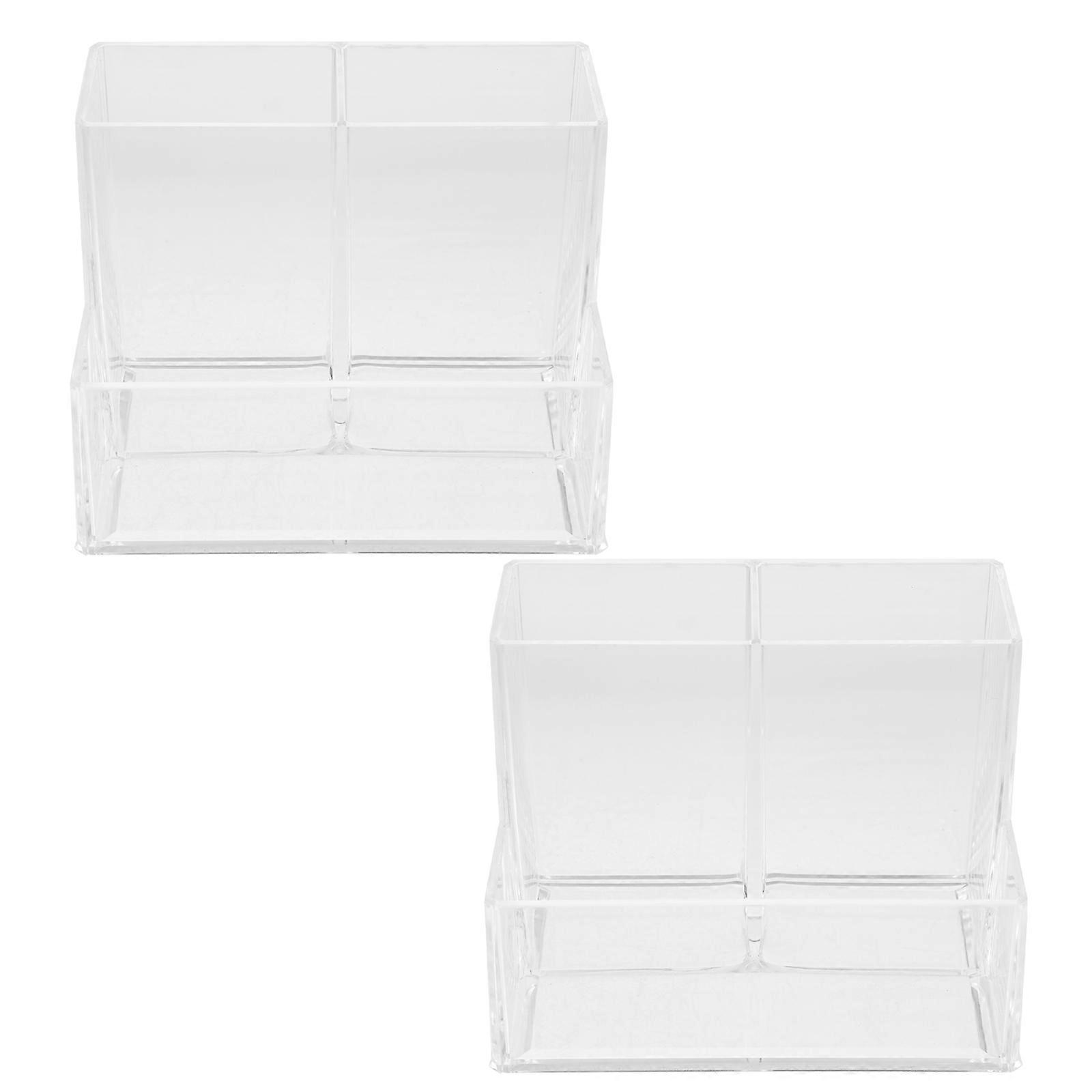 Acrylic Pen Holder for Home and Office Use 10Pcs Container