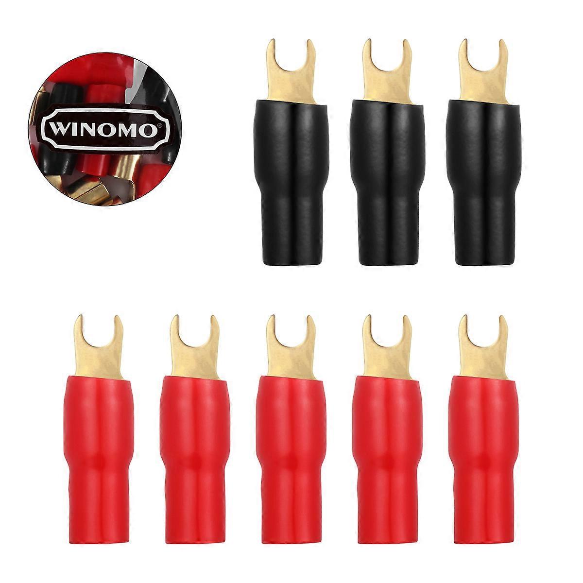 Crimp Barrier Spades 4 Gauge Spade Terminal for Connecting 10Pcs