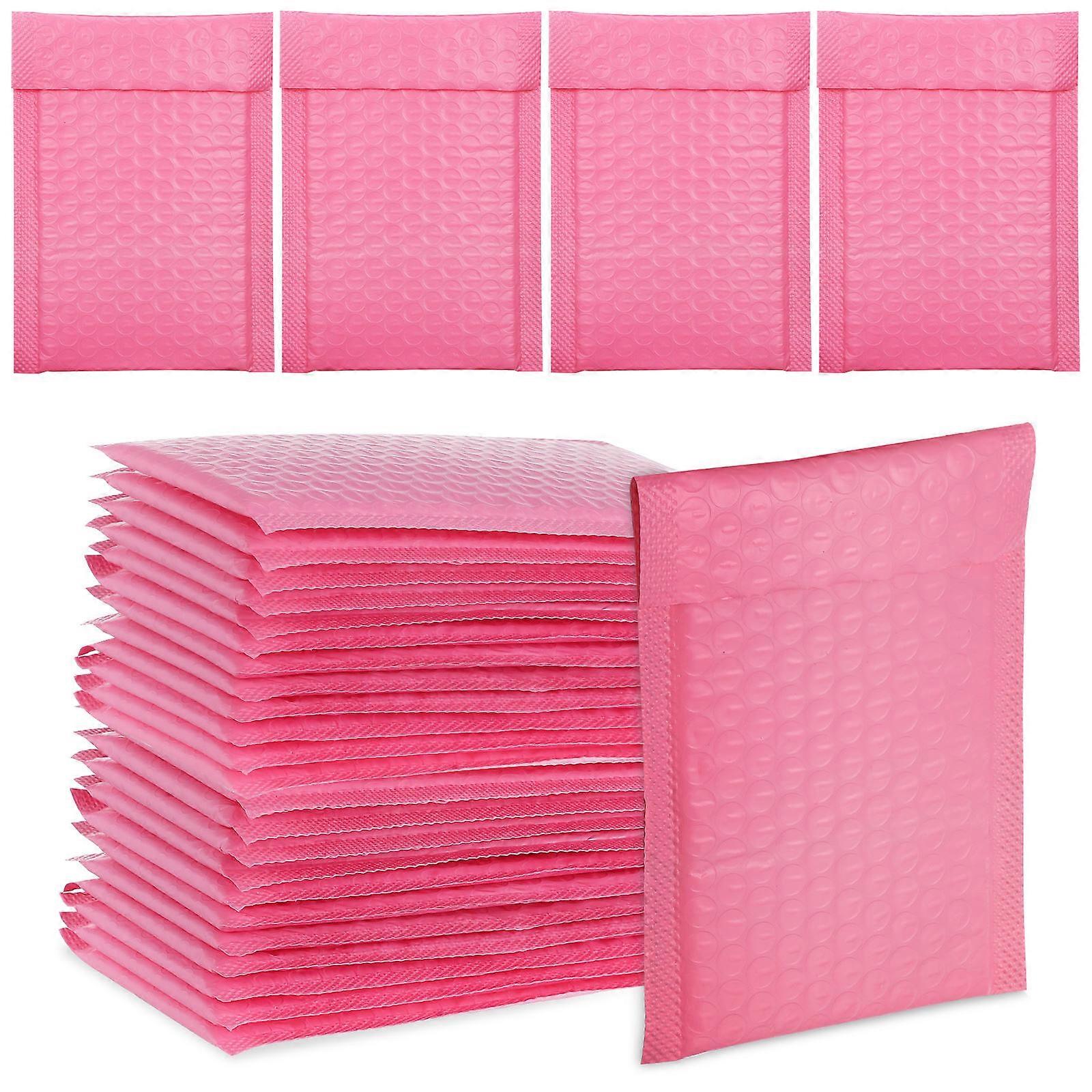 Bubble Mailers Padded Envelopes for Packaging Use 120Pcs Pink Bubble Packaging