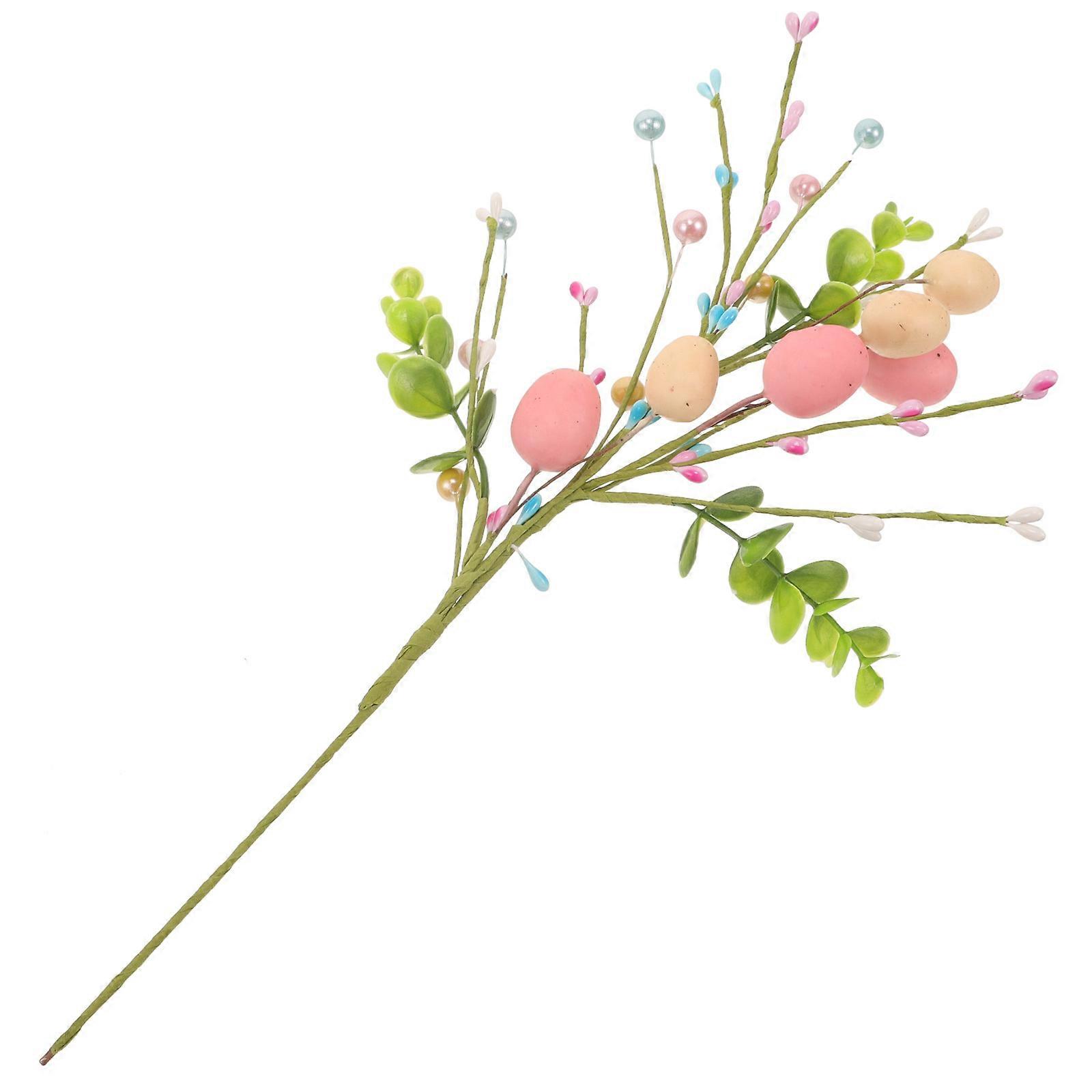 Artificial Easter Egg Branch 4Pcs Multi Foam for Easter Egg Picks DIY Versatility Decor