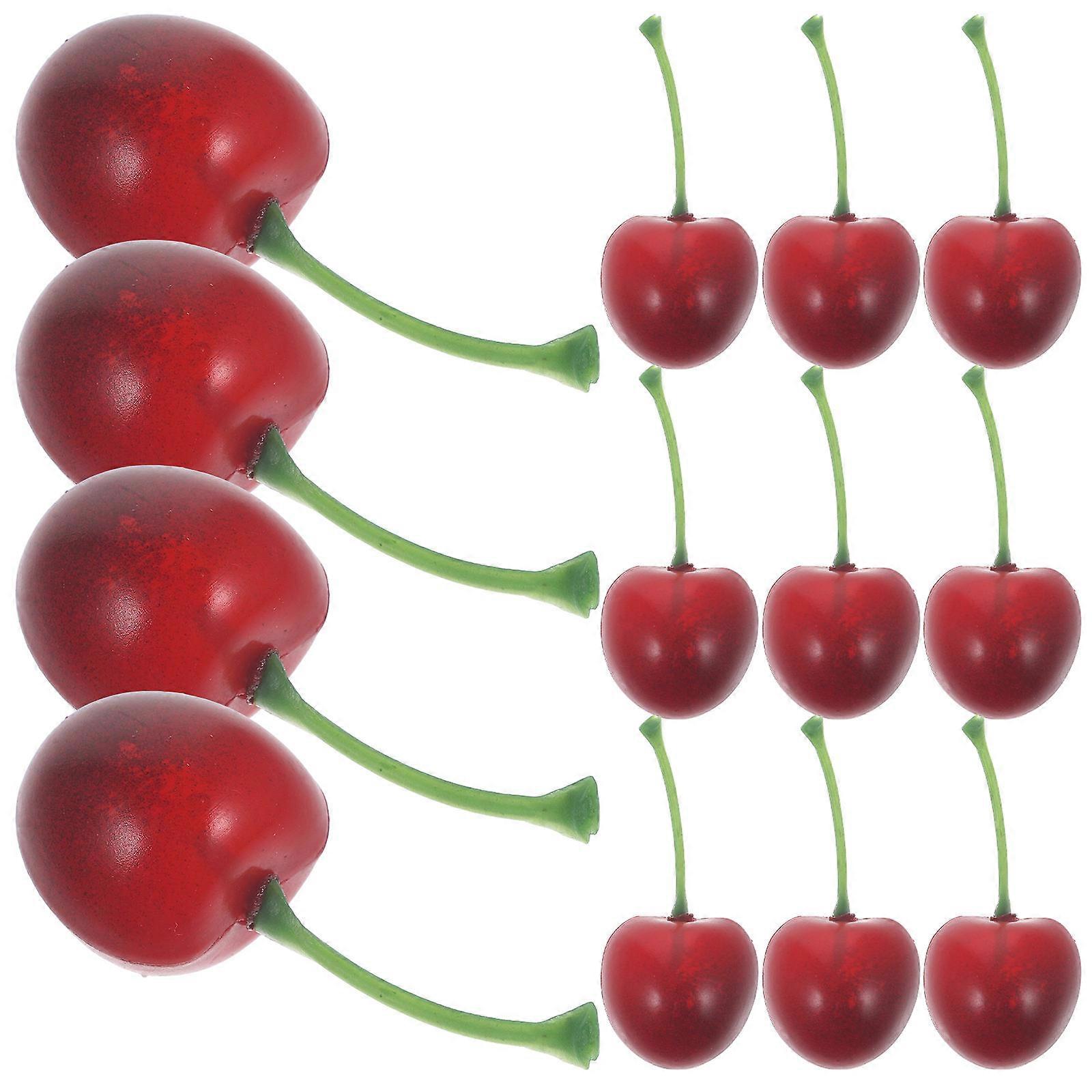 Decorative Fruit Ornamental Cherries for Decoration 80Pcs Foam Models