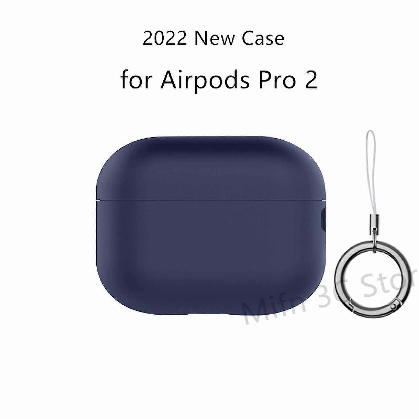 For AirPods Pro 2 Case with Lanyard Anti-Lost Protective Cover [Front LED Visible] Silicone Soft Case for AirPods Pro 2~001646