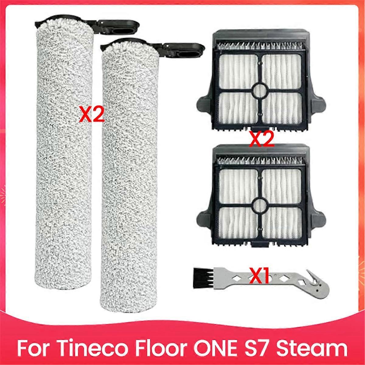 S7 Steam Brush Rollers and Filters,Parts for Floor ONE S7 Steam Cordless Wet Dry Vacuum Steam Mop