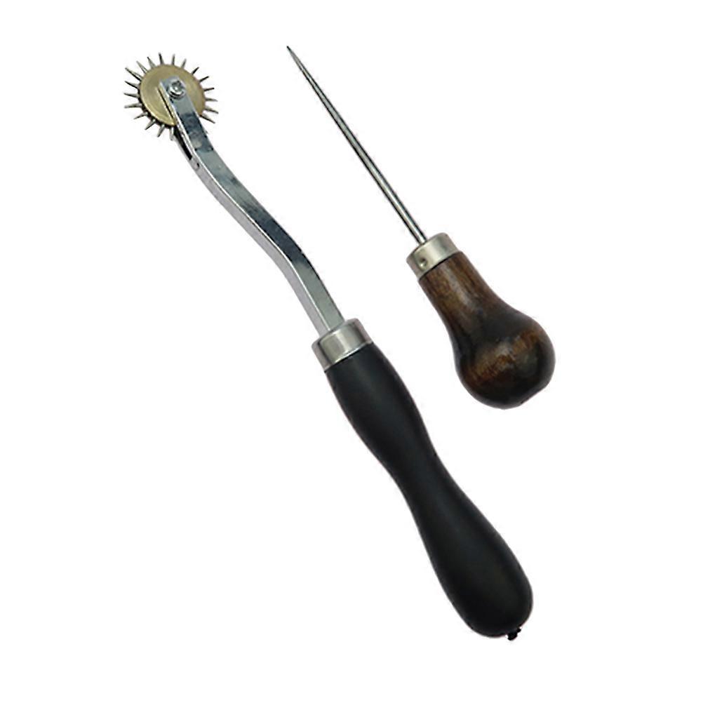 Tailor Sewing Tool with Toothed Cloth Wheel for Sewing 2Pcs Set