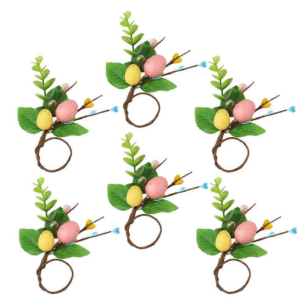 Easter Napkin Rings 18 Pcs Egg Shaped Holders For Spring Dinner Table Decorations Multi Color
