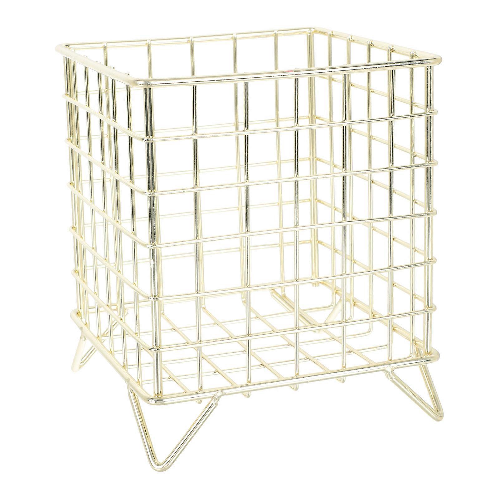 Iron-Made Coffee Storage Basket Grid Basket for Storage 1Pcs Holder
