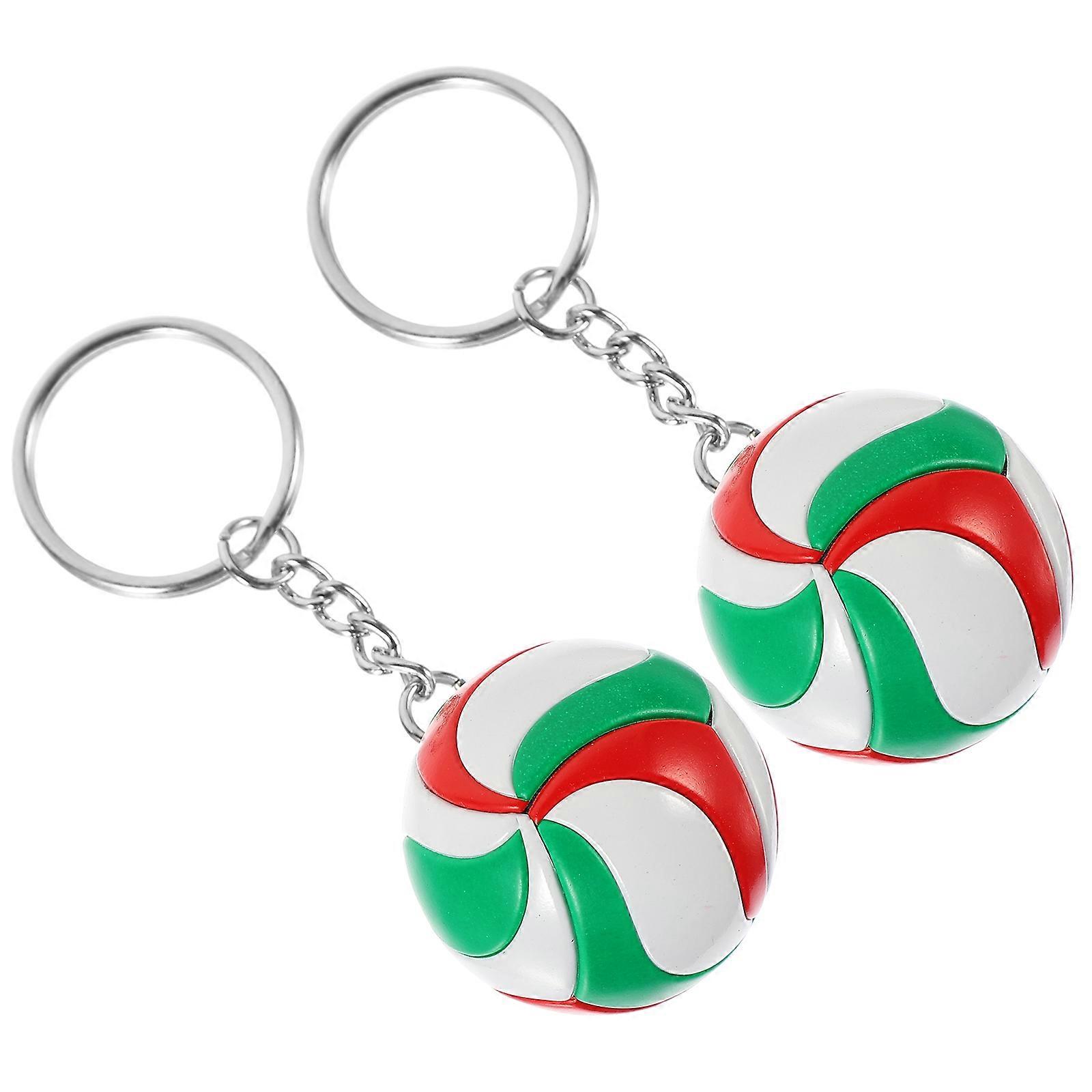 Volleyball Keychains Decorative Keychains 6Pcs