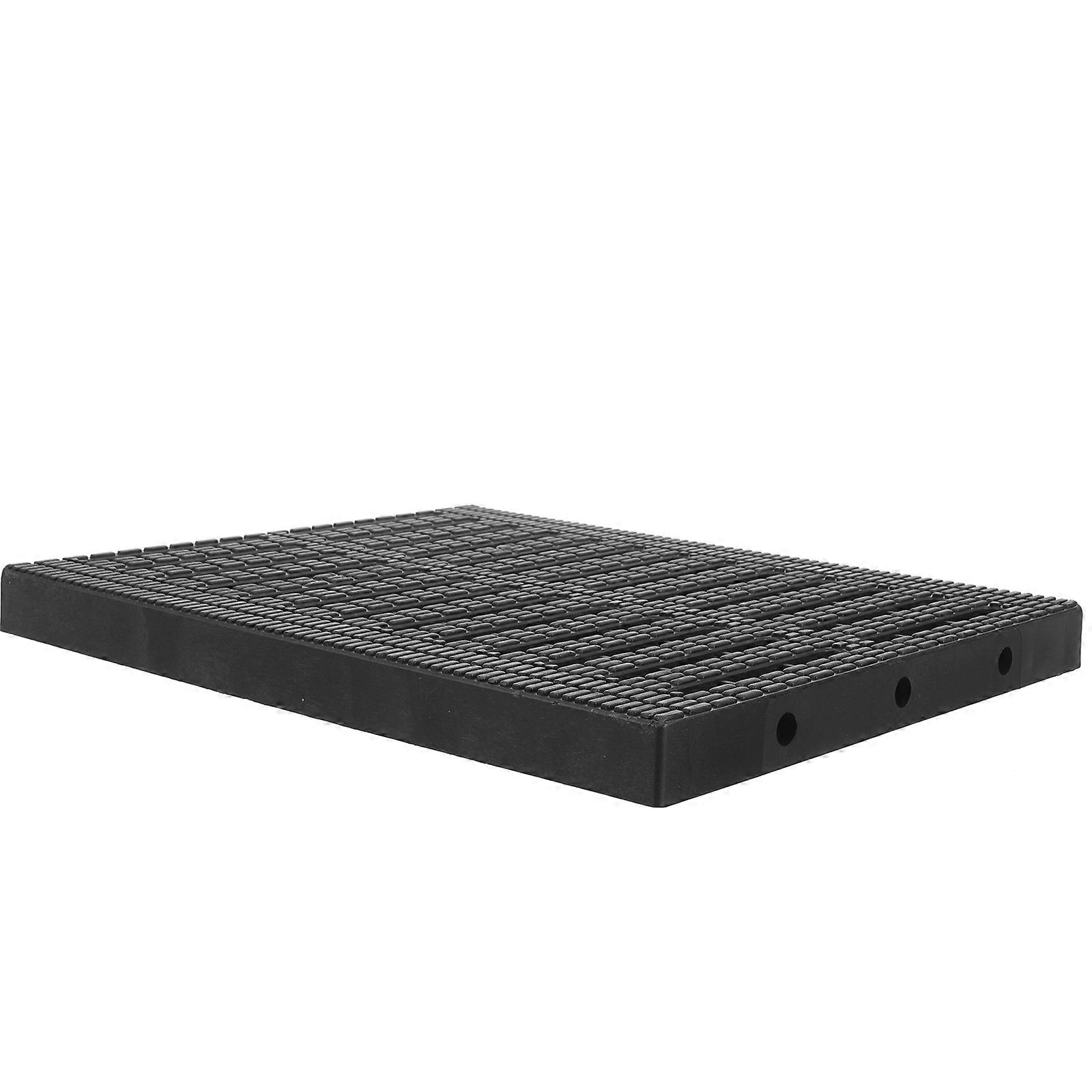 3Pcs Rectangular Drainage Grate Made Of Plastic For Kitchen Outdoor Use 31.00X25.00X2.70Cm Preventing Slip And Clogs
