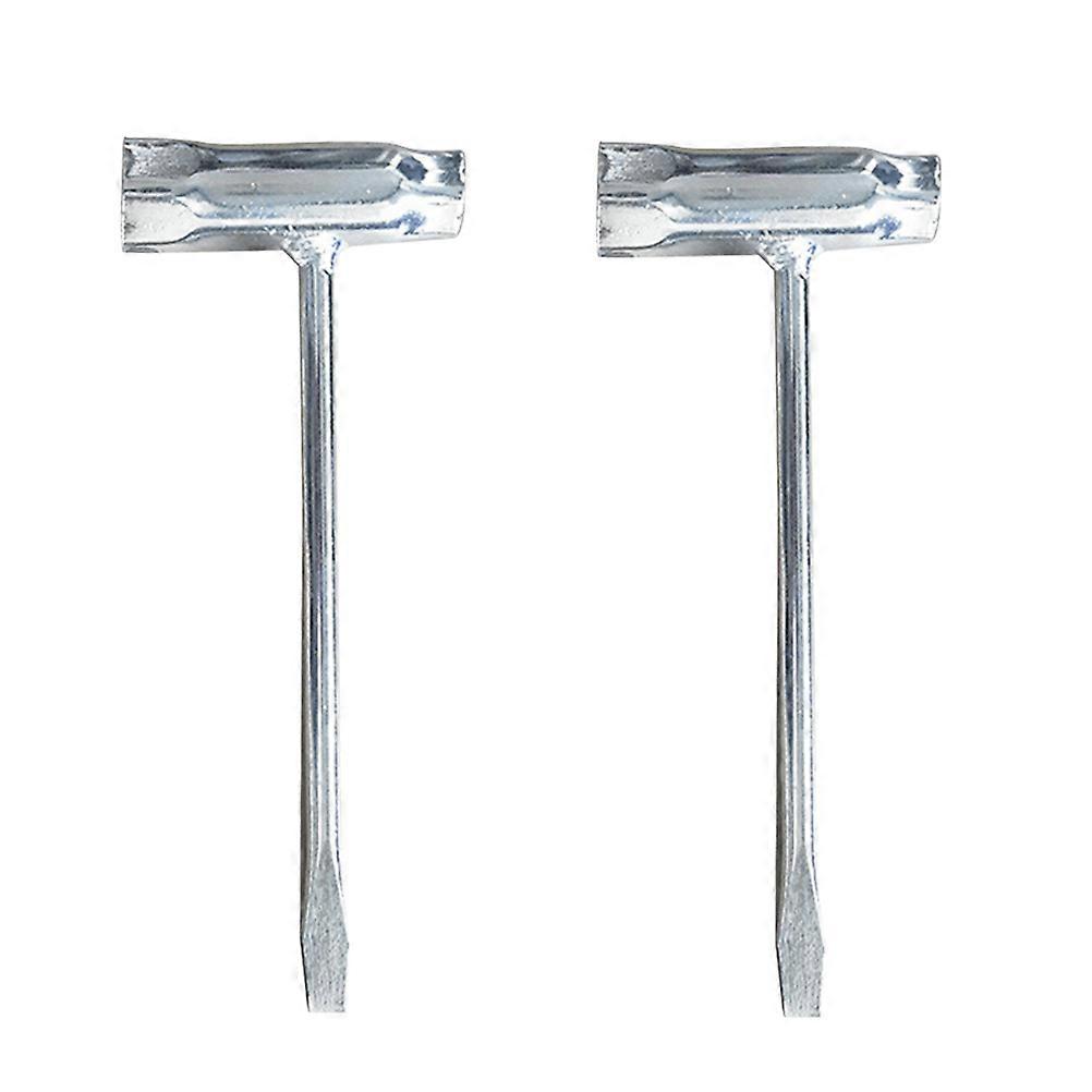 Socket Wrench Multi Function Tool for Vehicle Use 4Pcs Set Silver Color