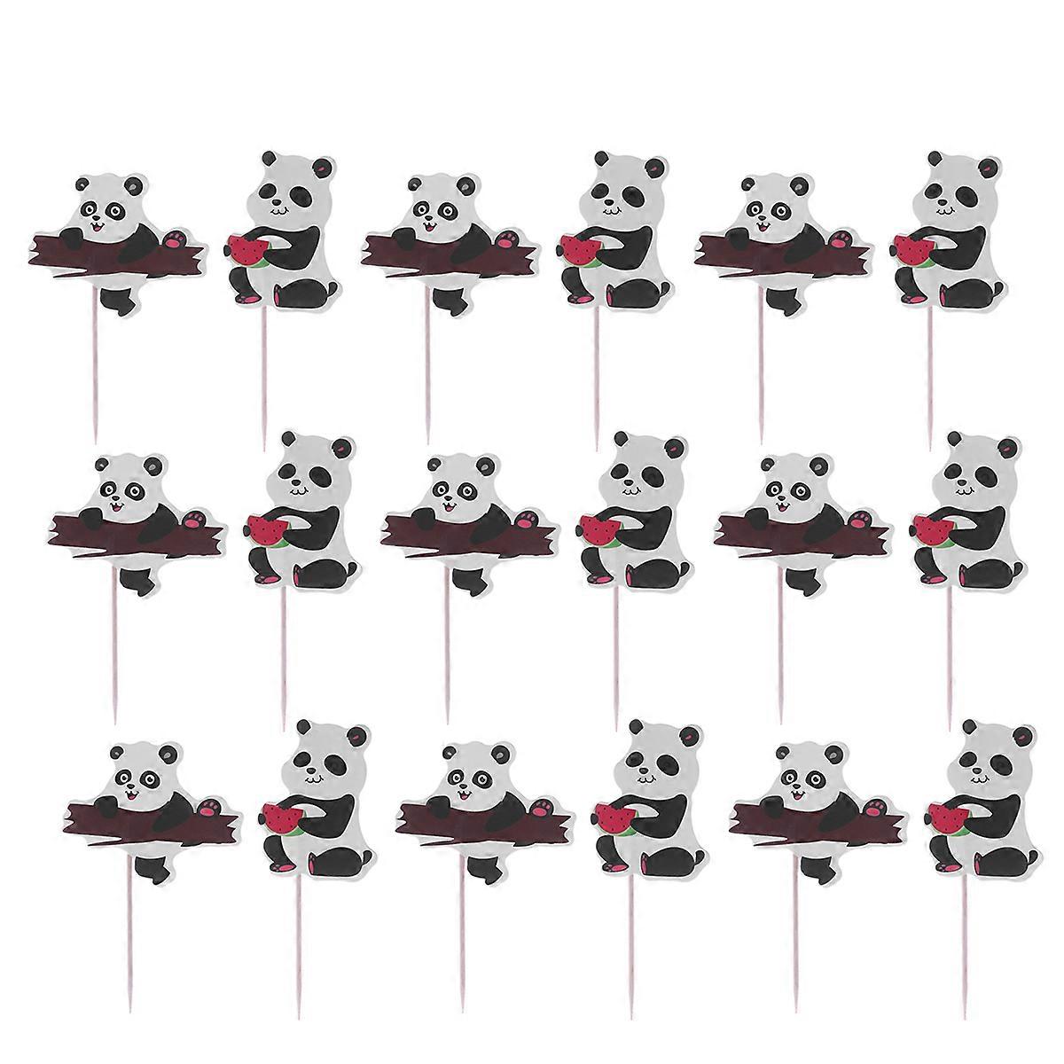 Panda Cupcake Decorations Cake Toppers for Cake Decoration 72Pcs