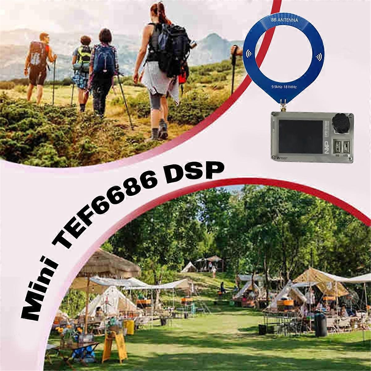 Mini TEF6686 Radio with Antenna ESP32 Full Band Radio