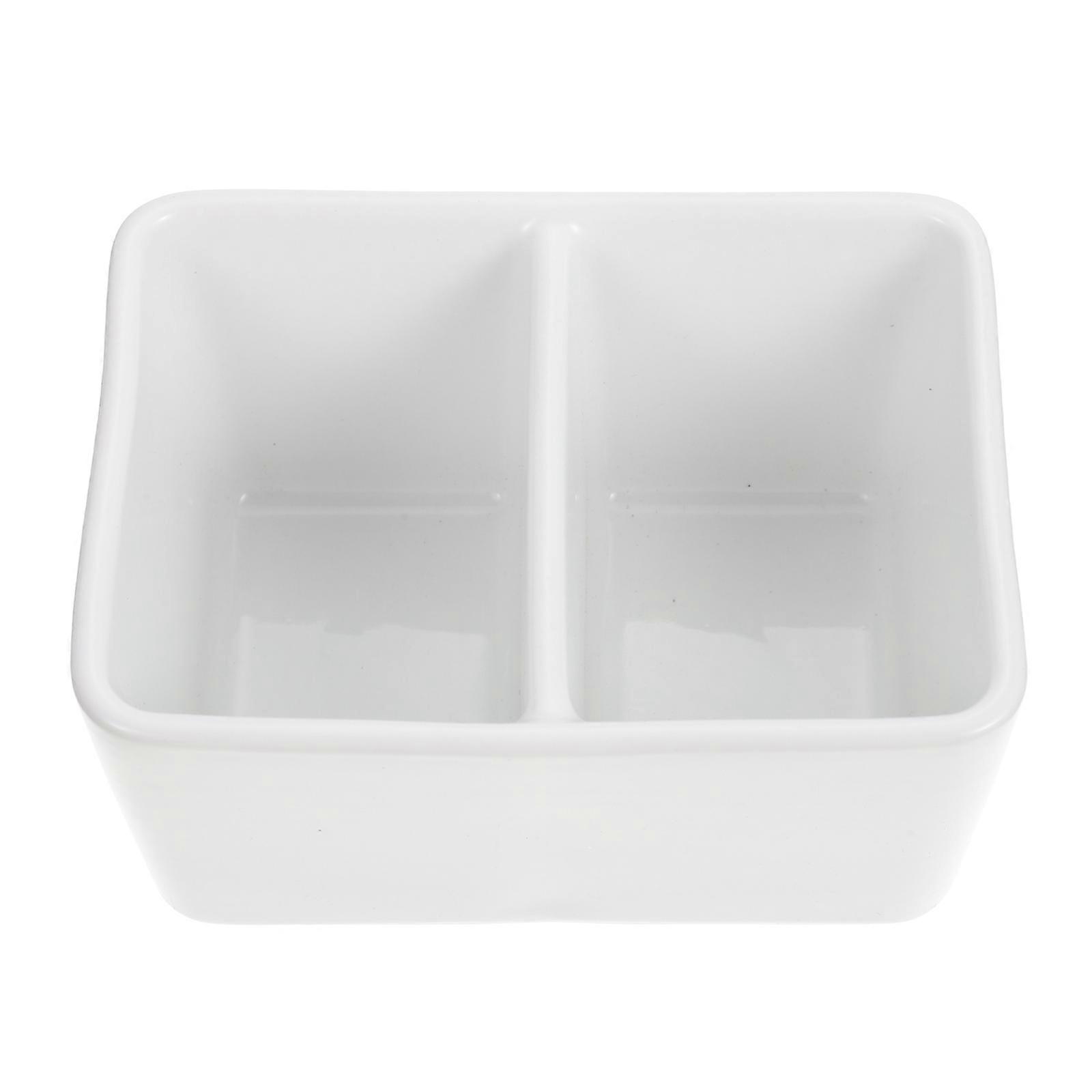 Ceramic Pen Washing Ink Dish for Storage 4Pcs White Set