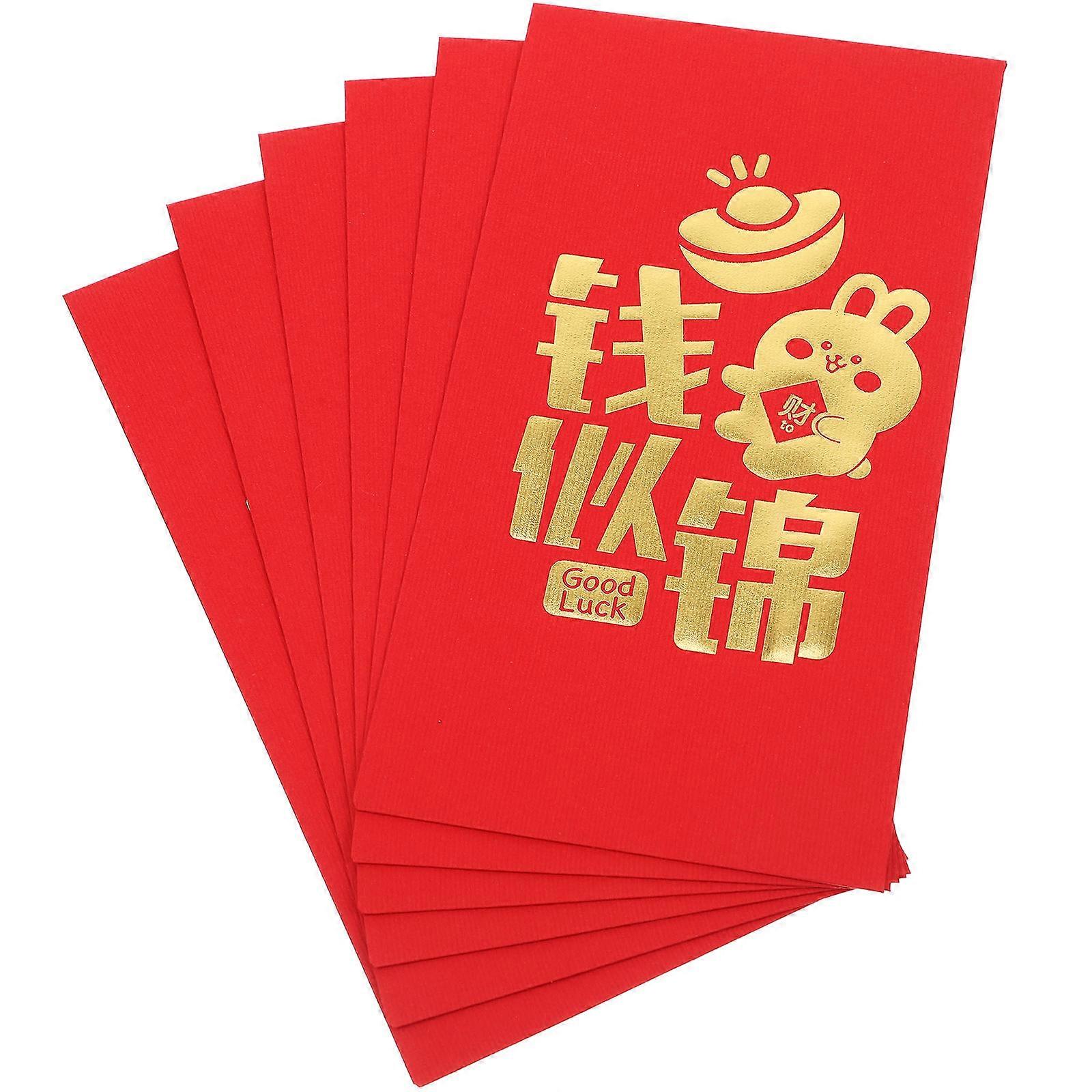 Year of The Rabbit Red Envelopes for New Year Gift 60Pcs Pack