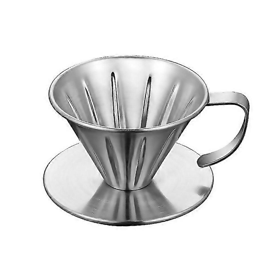 For Doublelayer Stainless Steel Pourover Coffee Filter Size Small